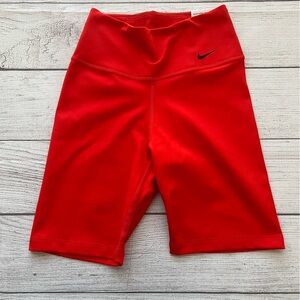 Nike 1 - Tight Fit Mid Rise 7” Bike Shorts NWT - Red